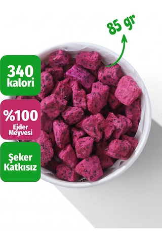 Freeze Dried Küp Ejder Meyvesi Dondurularak Kurutulmuş Meyve Cipsi 80 G