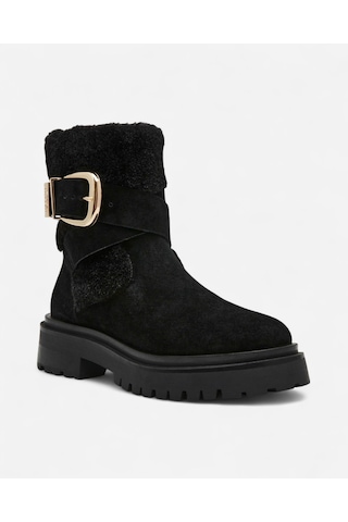 Steve Madden Lodge Black Sued Kadın Siyah Bot Lodge