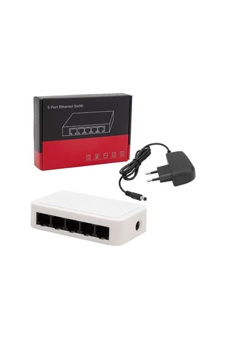 Sh Powermaster Pm-17647 5 Port 10/100 Mbps Ethernet Switch Najmaddin