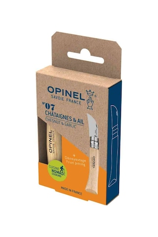 Opinel No 7 Sarımsak, Meyve ve Kestane Kamp Bıçağı Kahverengi