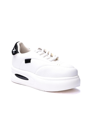 Celira Dvm Ekru Siyah Günlük Kadın Sneaker Spor Ayakkabı Siyah