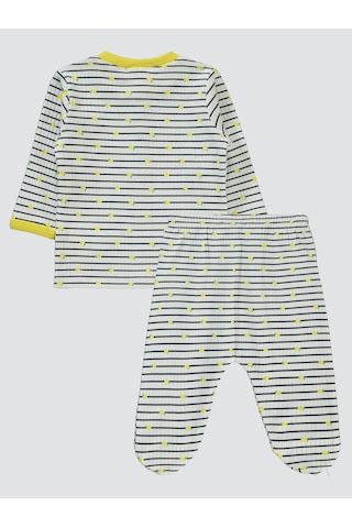 Civil Baby Kız Bebek Pijama Takımı 1-6 Ay Sarı Sari