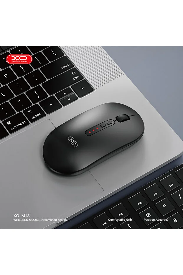 Xo-m13 Tri-mode Kablosuz Aerodinamik Bluetooth Wireless Sessiz Mouse Sı Yah -