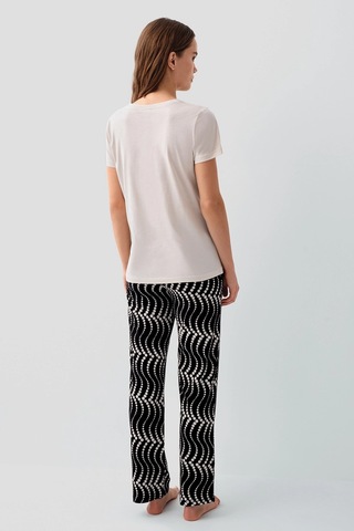 Angbutik Pierre Cardin Pc9165-x Kadın Kısa Kol Büyük Beden Pijama Takımı Açık Bej