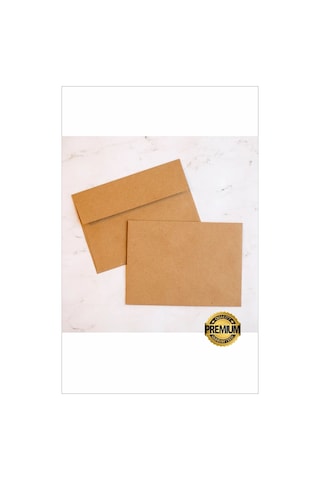 Hsn Davetiye Zarfı Kraft Zarf 100 Adet 12 X 18 Cm Buklet Zarf