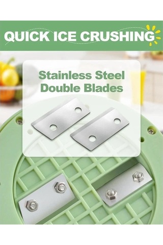 Ulzyvf Kar Koni Makinesi Traş Buz Makinesi Manuel Buz Tıraş, Yeşil Yeşil