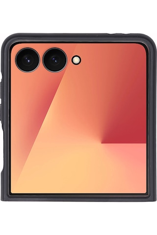 Samsung Galaxy Z Flip7 Uyumlu, Hakiki Deri, El Yapımı Arka Kapak Antik Kahve Kahverengi