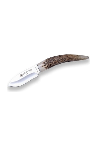 Joker Cc57 Neck Knife Geyik Boynuzu Deri Kılıflı Kamp Bıçak Çok Renkli