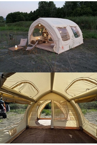 Shufa Glamping Tekne Şekilli Çadır 400x350x220 Cm Çok Renkli