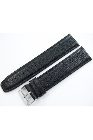 Bizon Deri Saat Kordonu 18Mm Xxl Siyah Uzun Saat Kayışı Kolçak (492269403)
