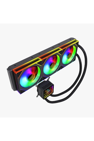 Gametech Ahd360b V2 Argb Aynalı Fan 360mm Sonsuzluk Aynalı Siyah Sıvı Soğutma