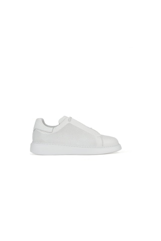 Ziya, Erkek Hakiki Deri Sneaker 1531026z8552 Beyaz 1531026z8552 500 Beyaz
