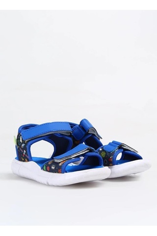 Dudino Paris Hafif Cırtlı Filet Çocuk Sandalet Mavi