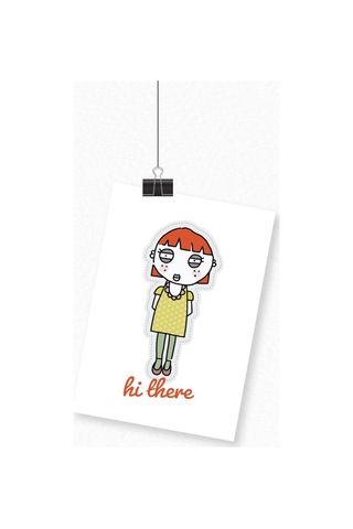 Kız İllüstrasyon Baskılı A3 Duvar Posteri-2547