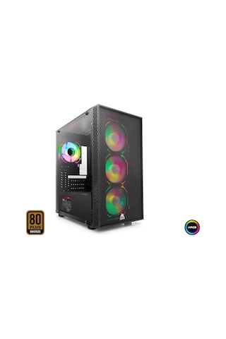Mofan Mf2900b Pc Gaming Kasa Beta 3 Seri 80 Plus 850w Power Supply 4x Argb Fan Siyah