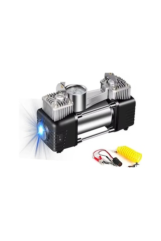 Proter Pr 265 P2 Lastik Şişirme Kompresörü Çift Pistonlu 12v 150 Psi