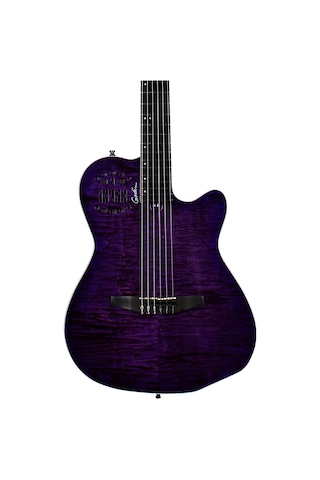 Godin Acs Nylon Steve Stevens Signature 25th Anniversary Elektro Klasik Gitar Mor