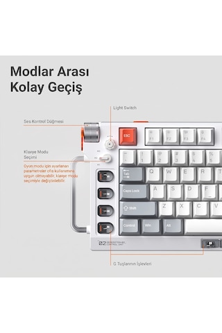 Nuphy Field75 He V2 Hall Effect Mekanik Oyuncu Klavyesi
