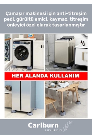 Özel Üretim Gürültü Engelleyici Titreşim Önleyici Kauçuk Çamaşır Bulaşık Makinesi 8 Adet Ayak Pedi