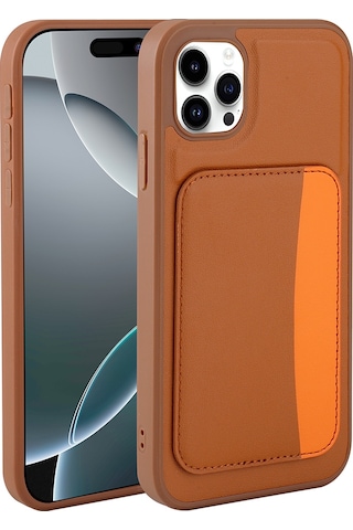 Apple Uyumlu iPhone 11 Kılıf Kartlıklı Zore X-kart Silikon Kapak - Lacivert Lacivert