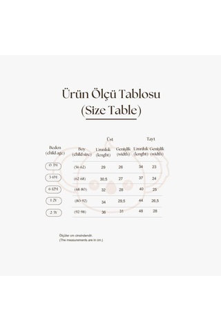 Ayıcık Baskılı Bebek Alt Üst Takım Ekru