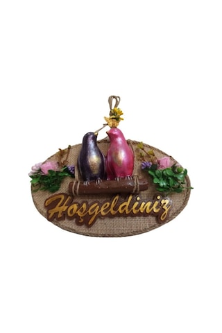 Kuş Tasarımlı Hoşgeldiniz Kapı Süsü
