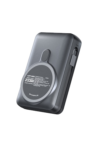 Lenyes PW222D Dijital Göstergeli Type-C Ve Lightning Kablolu Magsafe Powerbank