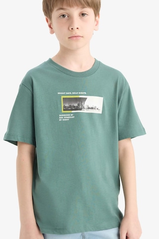 DeFacto Erkek Çocuk Bisiklet Yaka Baskılı Kısa Kollu Tişört F1026A825SMGN758