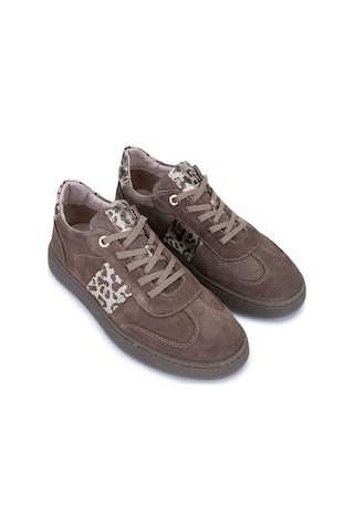 Tamer Tanca Kadın Hakiki Deri Kahverengi Sneakers & Spor Ayakkabı 849 210702 Bn Ayk Sk25-26 Sugero Suet/altın Yln Kahverengi