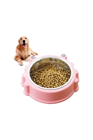 Cbtx Karikatür Hayvan Tipi Paslanmaz Çelik Pet Köpek Tek Kase