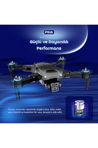 S85 Free Pro 2 Batarya, 40 Dakika Uçuş, 1080p Çift Esc Kamera, Fırçasız Motorlu Drone