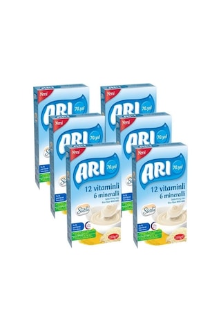 Arı 12 Vitaminli 6 Mineralli Sütlü 6+ Ay Pirinç Unu 6 x 250 G