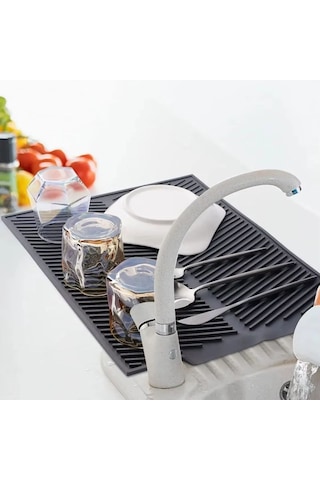 Büyük Bulaşık Kurutma Matı,silikon Bulaşık Kurutma Matı Çok Amaçlı Tezgah Üstü Mat