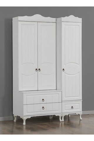 Dardason Mercan 3 Kapılı Portmanto Beyaz