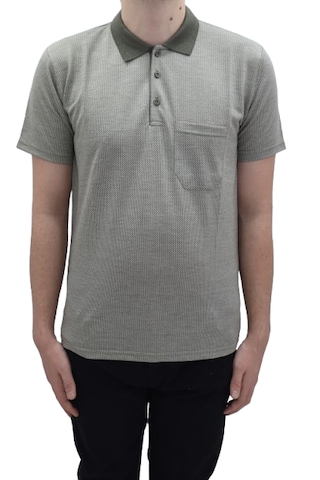 Santa Dmctekstil Erkek Aresta-001 Desenli Klasik Kesim Rahat Kalıp Tek Cepli Polo Yaka T-shirt Haki