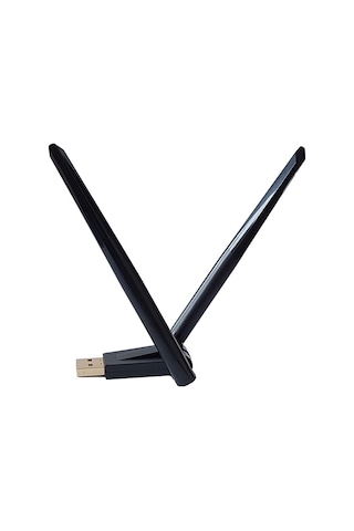 Trıo W136 300 Mbps Kablosuz Wifi Adaptör, Çift Antenli Wifi Adaptör, Wifi Dongle Win10/11 Tak Çalıştır