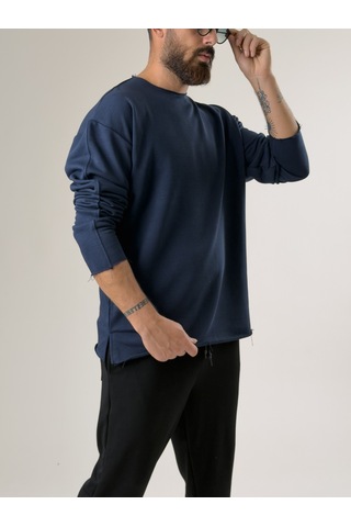 Cocopelli Erkek Lacivert Oversize Basic Sweat Coc2596 Lacivert