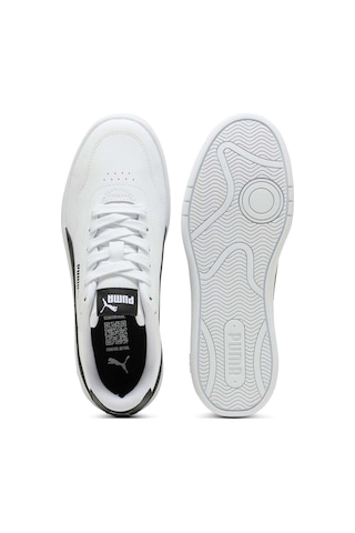 Puma Court Lally Beyaz Kadın Sneaker Beyaz-sıyah Beyaz - Siyah