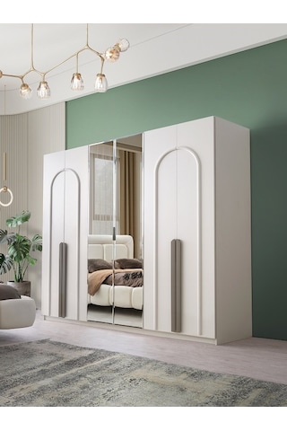 Barcelona Mdf 6 Kapılı Dolap Aytaşı
