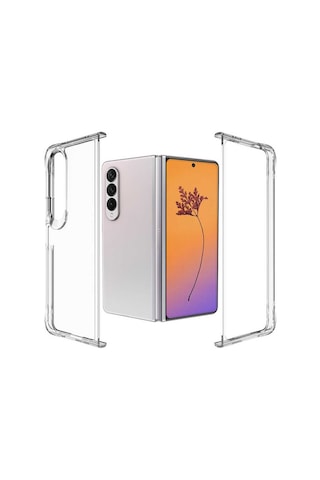 Samsung Uyumlu Galaxy Z Fold 4 Kılıf Zore Vonn Kapak Renksiz