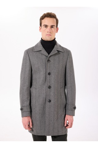 Hackett Gri Erkek Slim Fit Kaban Hm403240