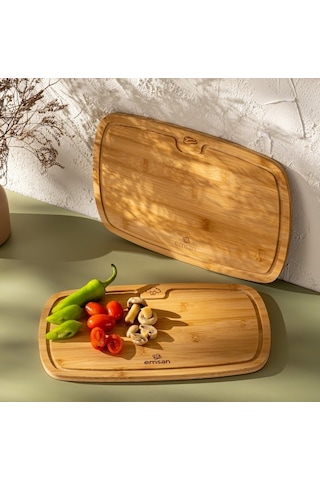 Emsan Daisy 2li Wood Kesme Tahtası Ahşap