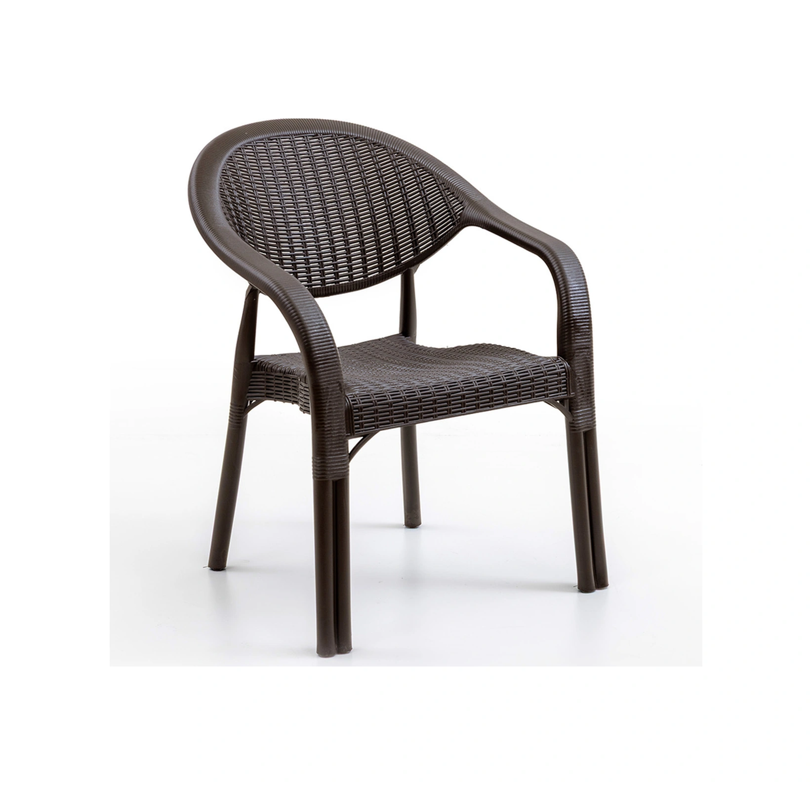 Bamboo 4'lü Rattan Sandalye Kahve Kahve