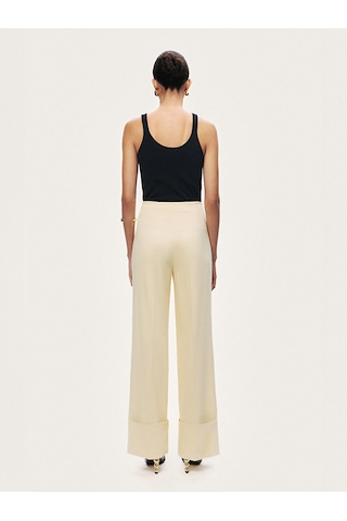 Nocturne Yüksek Bel Wide Leg Pantolon N26yn3483 Sarı