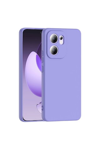Kilifone - Oppo Reno 13f 5g Uyumlu Kılıf Esnek Koruyucu Mara Lansman Kapak - Lila - T37335