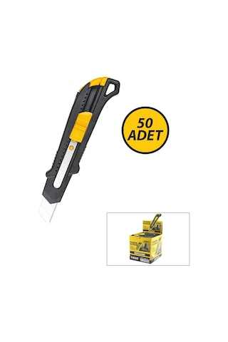 Sgs Tools Sgs-1795 Siyah Plastik Gövde Falçata Maket Bıçağı - 50'li Paket
