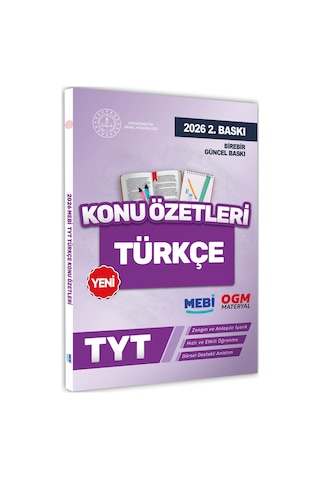 2026 YKS-TYT Mebi-ogm Türkçe Pratik Konu Özet Kitabı Renkli A4 Boyut Görsel Destekli Baskı Ücreti