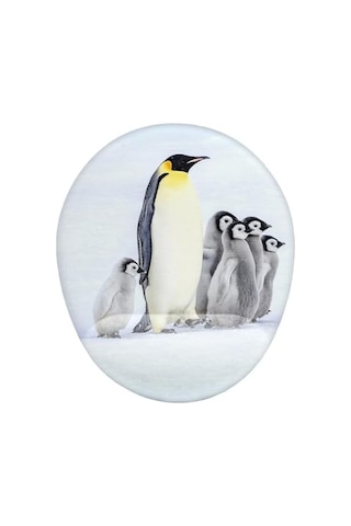 Penguen Ve Sevimli Yavrular Bilek Destekli Mouse Pad