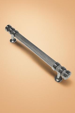 Çizgili Nesli Alüminyum Metal Lüks Modern Mobilya Çekmece Mutfak Dolabı Kulpu Krom 128mm 5 Adet Krom