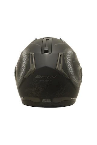 Beon B700 Dragon Çene Açılır Vizörlü Kask Gri - Siyah